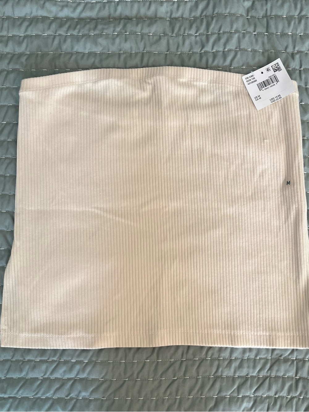 NWT American Eagle Ribbed Cream Tube Top